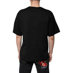 Dolce & Gabbana Black Cotton Logo Vneck Short Sleeve T-shirt TSH87440-46