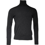 Dolce & Gabbana Gray Wool Knit Turtleneck Pullover Sweater TSH87454-44