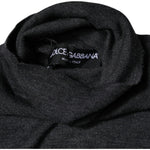Dolce & Gabbana Gray Wool Knit Turtleneck Pullover Sweater TSH87454-44