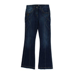 Cavalli Blue Cotton Stretch Low Waist Jeans SIG18218-1
