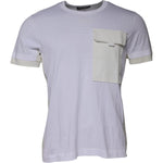 Dolce & Gabbana White Cotton Crew Neck Short Sleeves T-shirt TSH87476-48