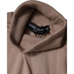 Dolce & Gabbana Beige Cashmere Turtleneck Pullover Sweater TSH87740-58
