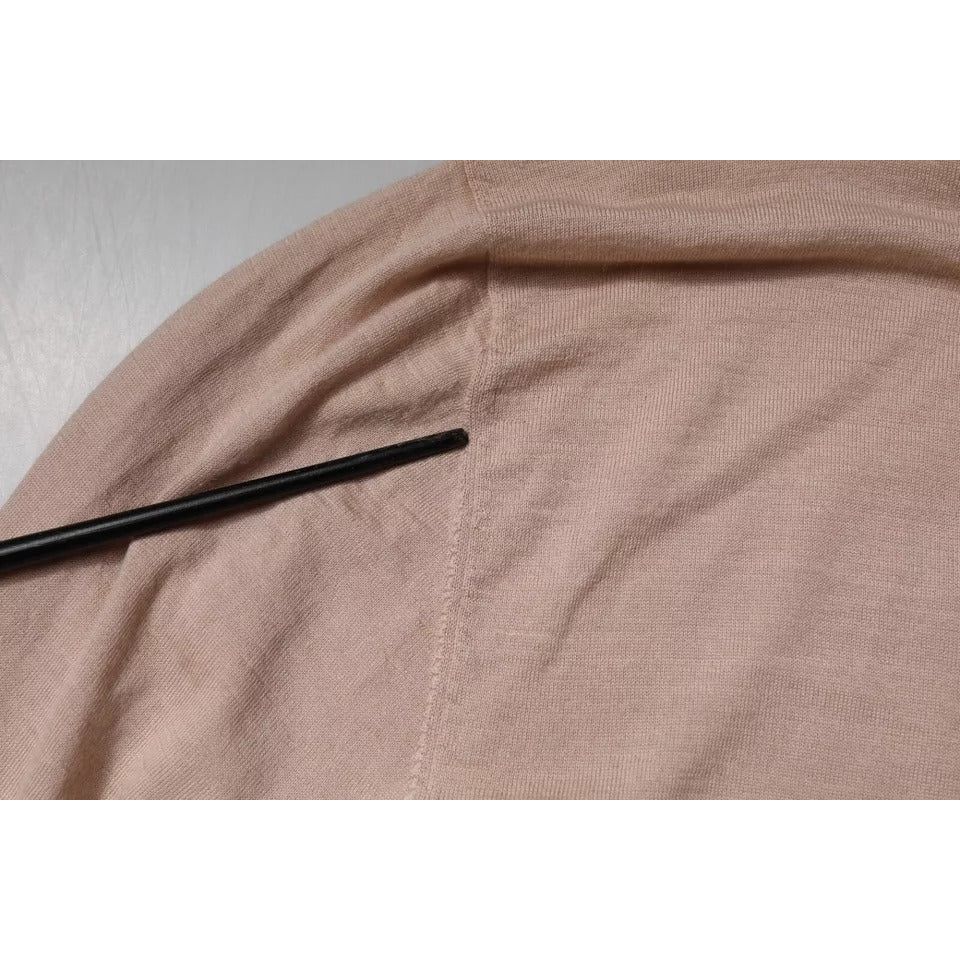 Dolce & Gabbana Beige Cashmere Turtleneck Pullover Sweater TSH87740-58