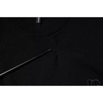 Dolce & Gabbana Black Logo Wool Crew Neck Pullover Sweater TSH87790-54