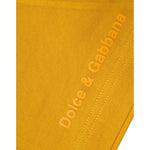 Dolce & Gabbana Dark Yellow Logo Crew Neck Short Sleeves T-shirt TSH87797-46