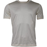 Dolce & Gabbana Off White Silk Crew Neck Short Sleeve T-shirt TSH87810-48