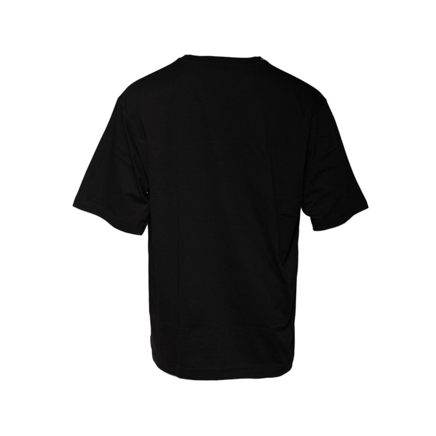 Dolce & Gabbana Black Logo Print Cotton Short Sleeves T-shirt