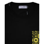 Dolce & Gabbana Black Logo Print Cotton Short Sleeves T-shirt