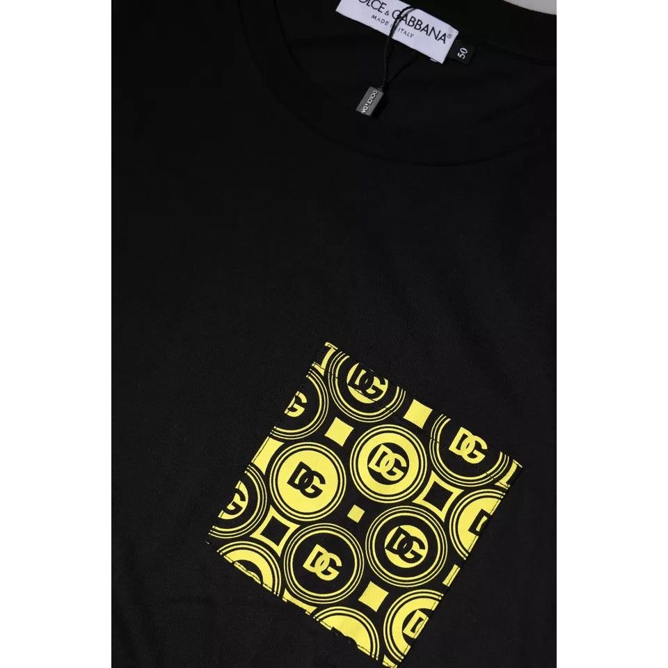 Dolce & Gabbana Black Logo Print Cotton Short Sleeve T-shirt TSH878460-52