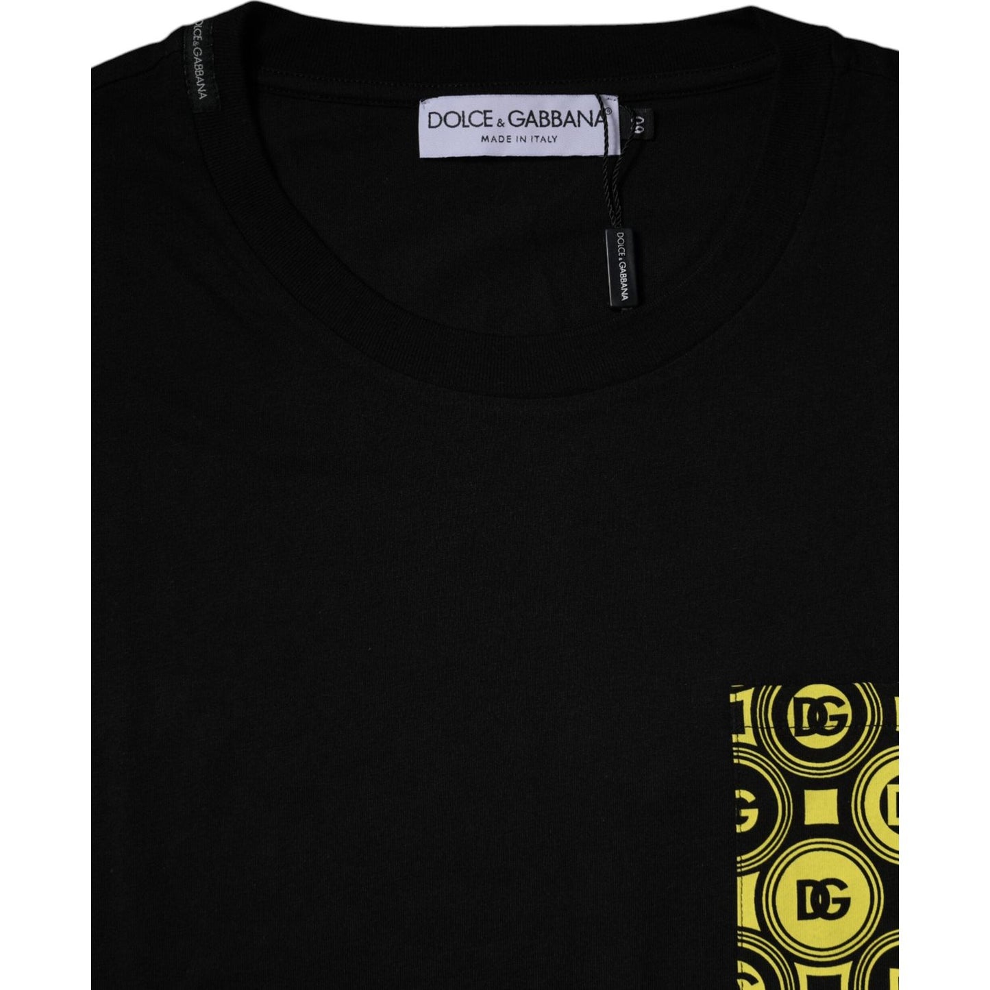 Dolce & Gabbana Black Logo Print Cotton Short Sleeves T-shirt TSH878469-60