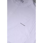 Balenciaga White Logo Cotton Crew Neck Short Sleeves T-shirt TSH878475-L