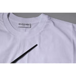 Balenciaga White Logo Cotton Jersey Crew Neck Short Sleeves T-shirt TSH878479-xs