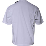 Balenciaga White Logo Cotton Jersey Crew Neck Short Sleeves T-shirt TSH878480-M