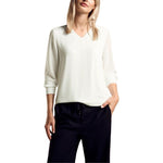 Street One White Viscose Blouse ST-15165400008-IT42|M