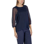 Street One Blue Polyester Blouse ST-15622000010-IT38|XS