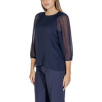 Street One Blue Polyester Blouse ST-15622000010-IT38|XS