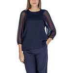 Street One Blue Polyester Blouse ST-15622000010-IT38|XS
