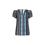 Rinascimento Turquoise Polyester Blouse RI-12021500679-IT38|XS