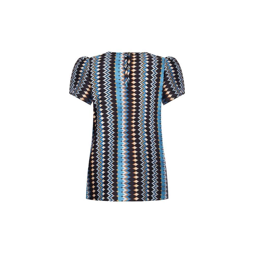 Rinascimento Turquoise Polyester Blouse RI-12021500679-IT38|XS