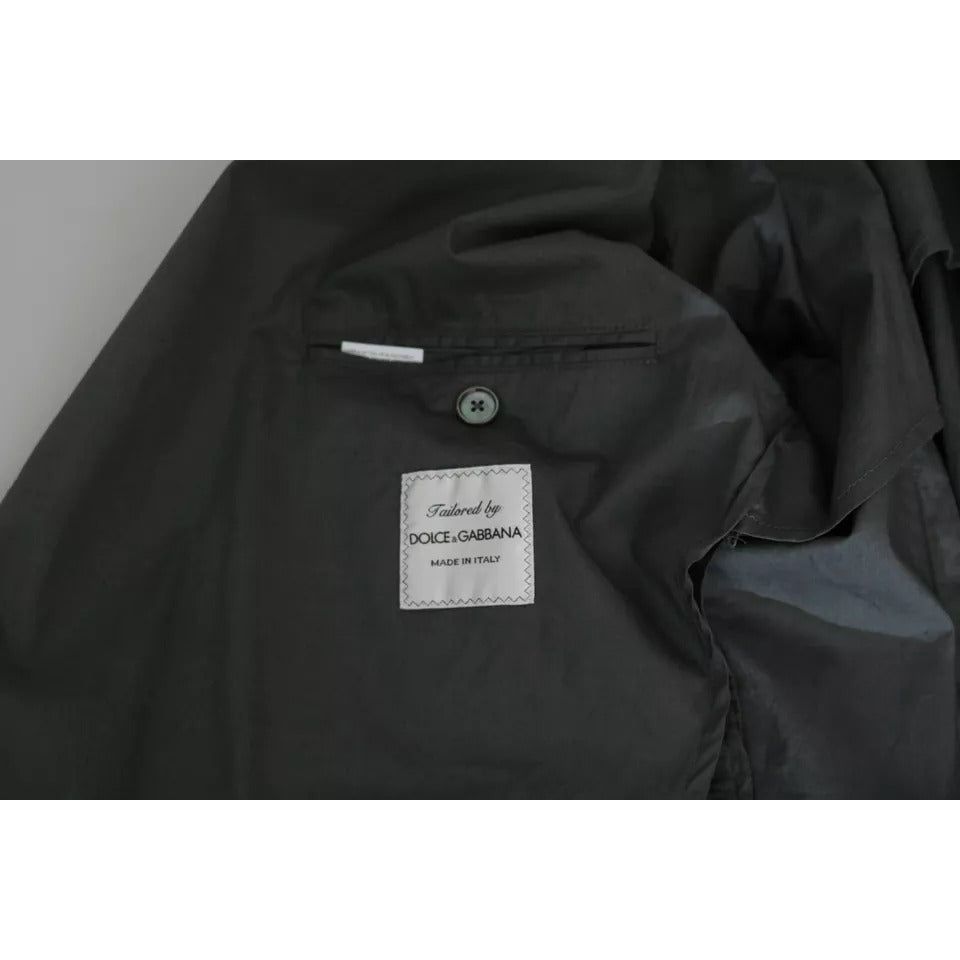 Dolce & Gabbana Gray Cotton Single Breasted Formal Blazer KOS1752-56