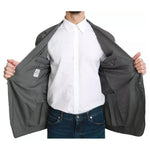 Dolce & Gabbana Gray Cotton Single Breasted Formal Blazer KOS1752-56