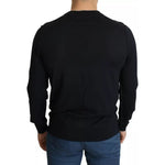 Dolce & Gabbana Black Wool Button Down Men Cardigan Sweater TSH5442-44