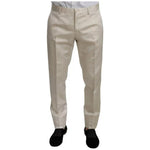 Dolce & Gabbana Beige Wool Crème 3 Piece SICILIA Shawl Suit KOS1801-44