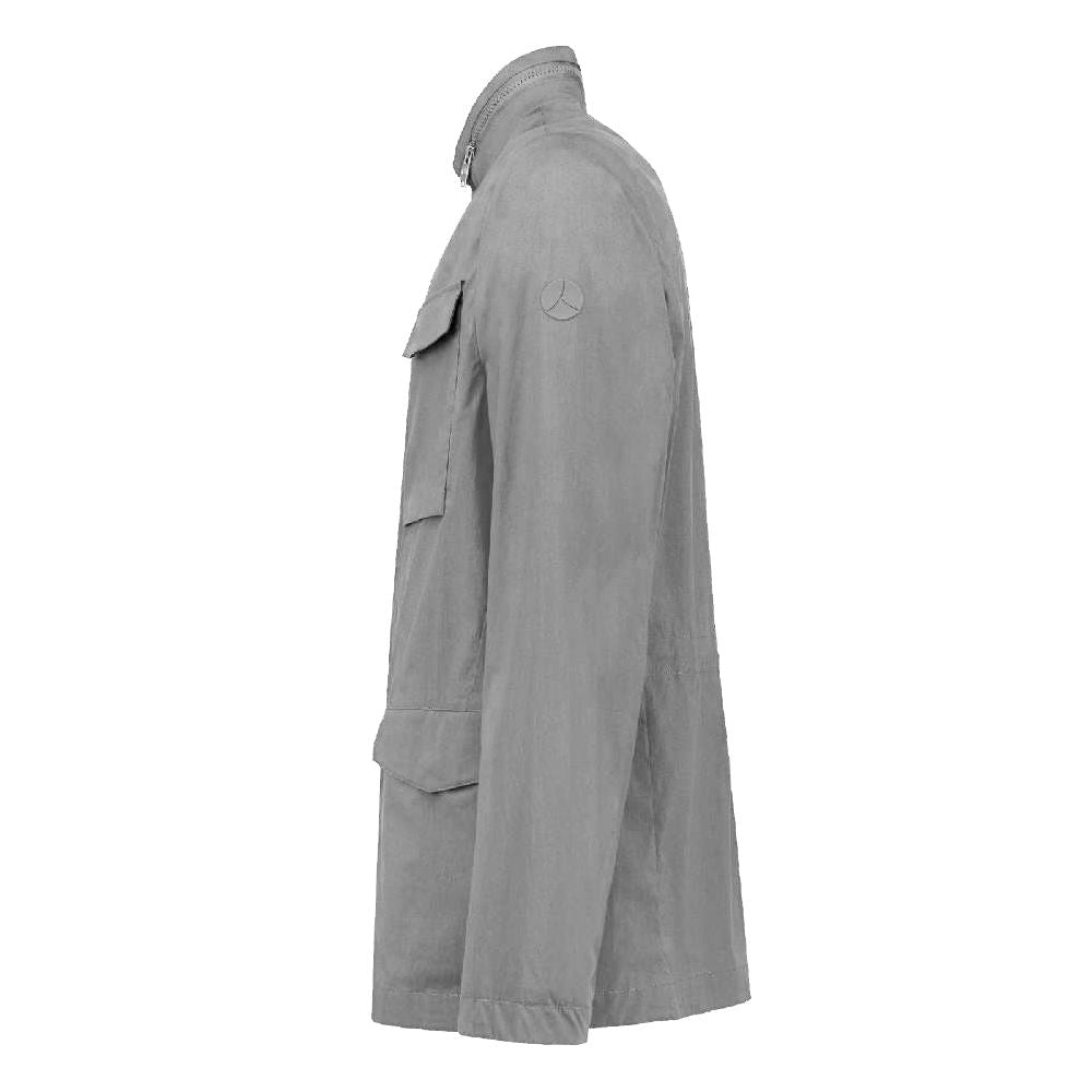 People Of Shibuya Gray Cotton Jacket PE-14512-IT46 | S