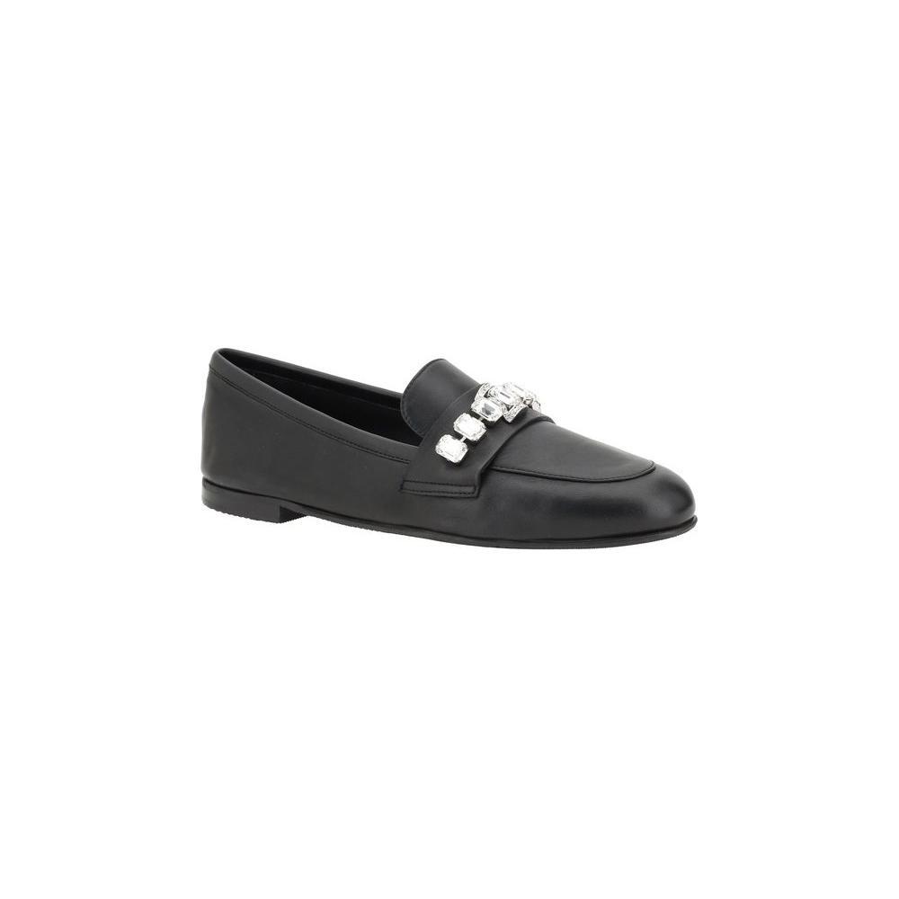 Casadei Loafers with sparkling embellishments CA-1D287J0101C26869000NERO-EU36/US6