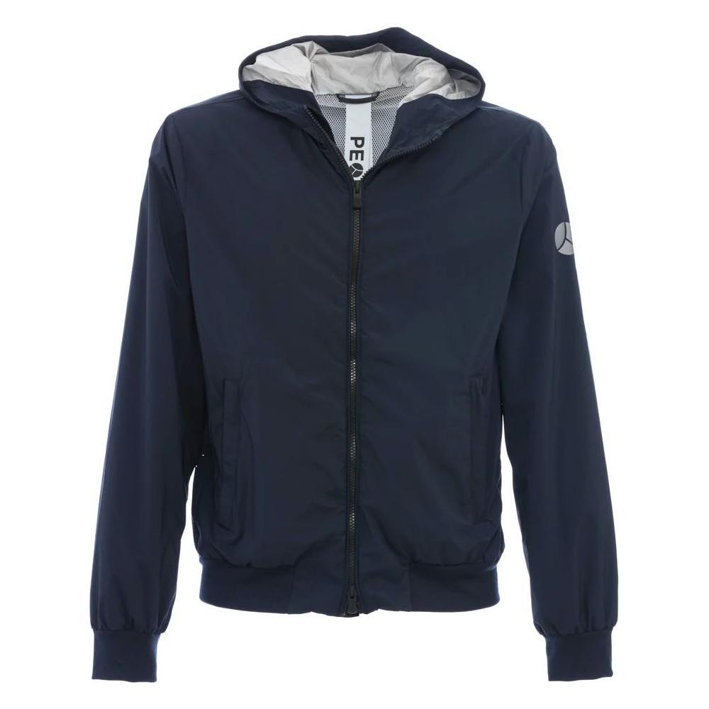 People Of Shibuya Blue Polyester Jacket PE-14522-IT54 | XXL