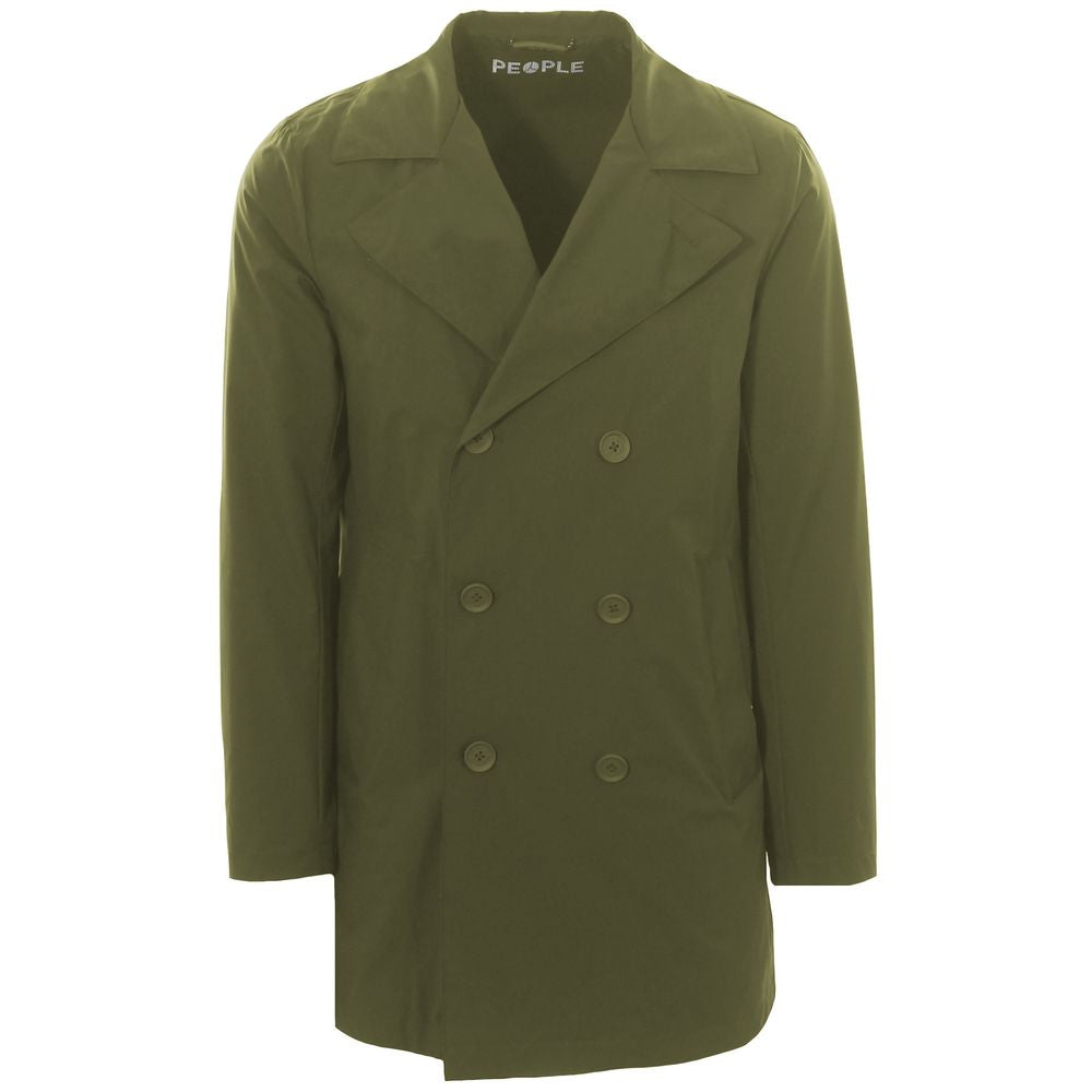 People Of Shibuya Green Recycled Polyester Men Jacket PE-14545-IT46 | S