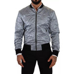 Dolce & Gabbana Light Blue Bomber Coat Men Jacket JKT3304-50