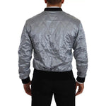 Dolce & Gabbana Light Blue Bomber Coat Men Jacket JKT3304-50
