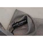 Dolce & Gabbana Gray See Through Turtleneck Pullover Sweater TSH83321-38
