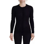 Dolce & Gabbana Black Crewneck Long Sleeves Pullover Sweater TSH83324-38