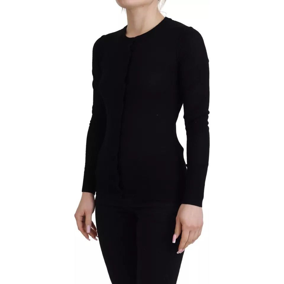 Dolce & Gabbana Black Crewneck Long Sleeves Pullover Sweater TSH83324-38