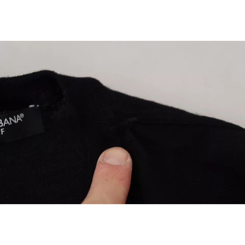 Dolce & Gabbana Black Crewneck Long Sleeves Pullover Sweater TSH83324-38