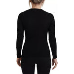 Dolce & Gabbana Black Crewneck Long Sleeves Pullover Sweater TSH83324-38