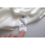 Dolce & Gabbana White Silk Collared 3/4 Sleeves Blouse Top TSH84786-48