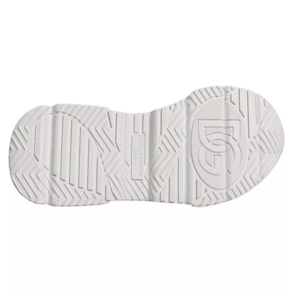 Dolce & Gabbana White Daymaster Low Top Sneakers Shoes MV3200-41