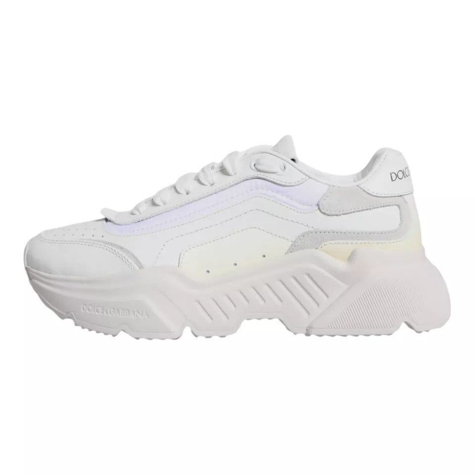 Dolce & Gabbana White Daymaster Low Top Sneakers Shoes MV3200-41