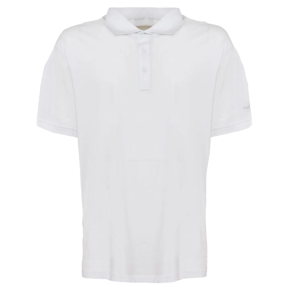 People Of Shibuya White Cotton Polo Shirt PE-14575-XXL