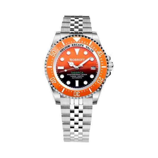 Bobroff Silver Stainless Steel Watch