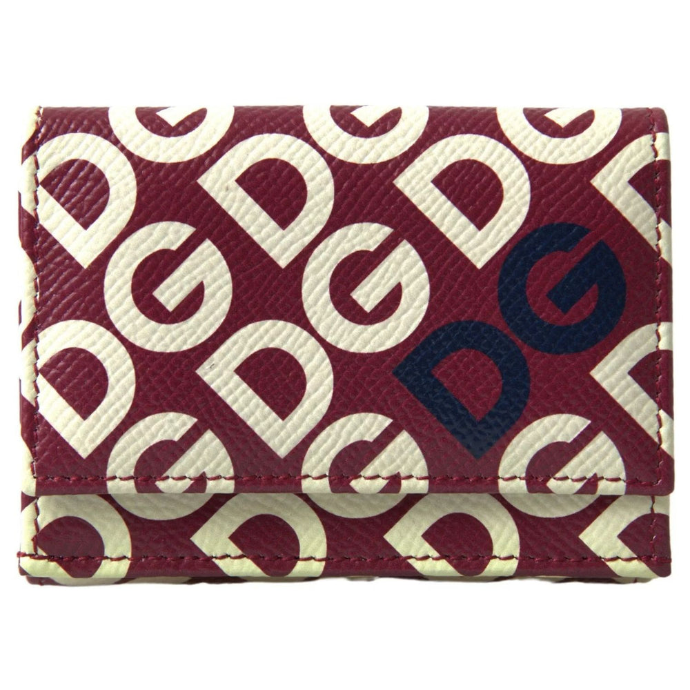 Dolce & Gabbana Multicolor DG Logo Mania French Flap Leather Wallet BAG1023