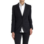 Dolce & Gabbana Black Long Sleeve Coat Blazer Jacket JKT3320-44