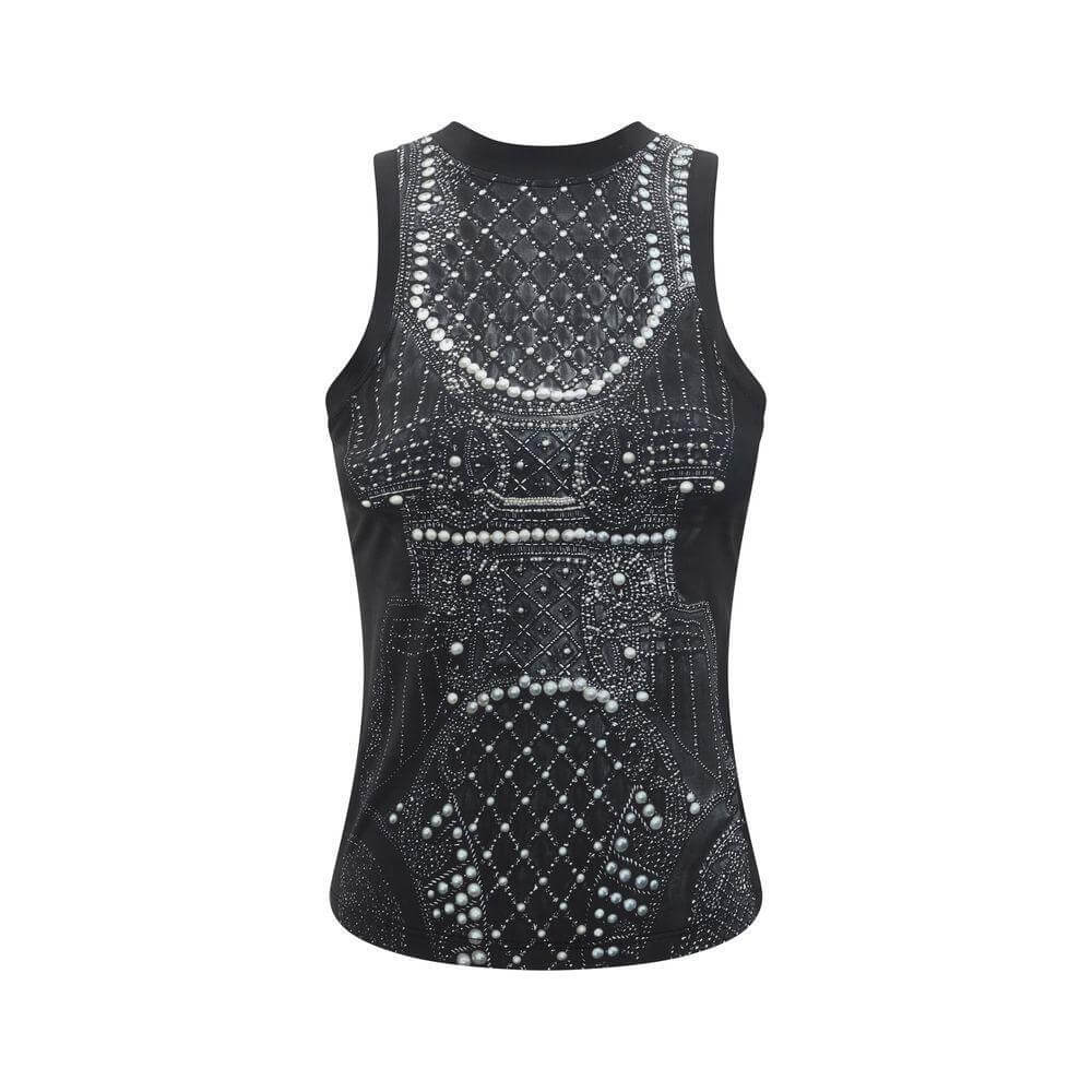 Balmain Trompe l'œil Top BA-EF1EB045GE48EAB-M