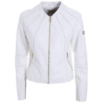Yes Zee White Polyethylene Jackets & Coat YE-14607-L