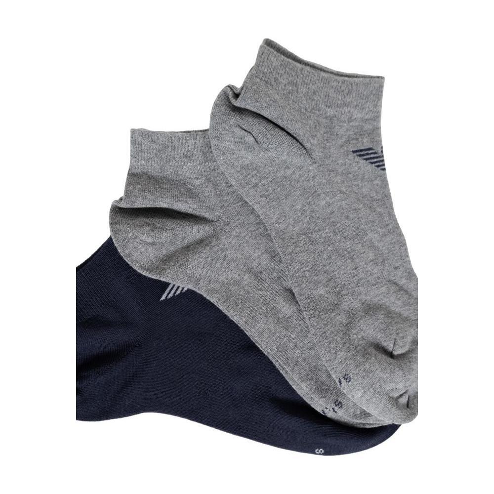 Emporio Armani Underwear Blue Cotton Socks