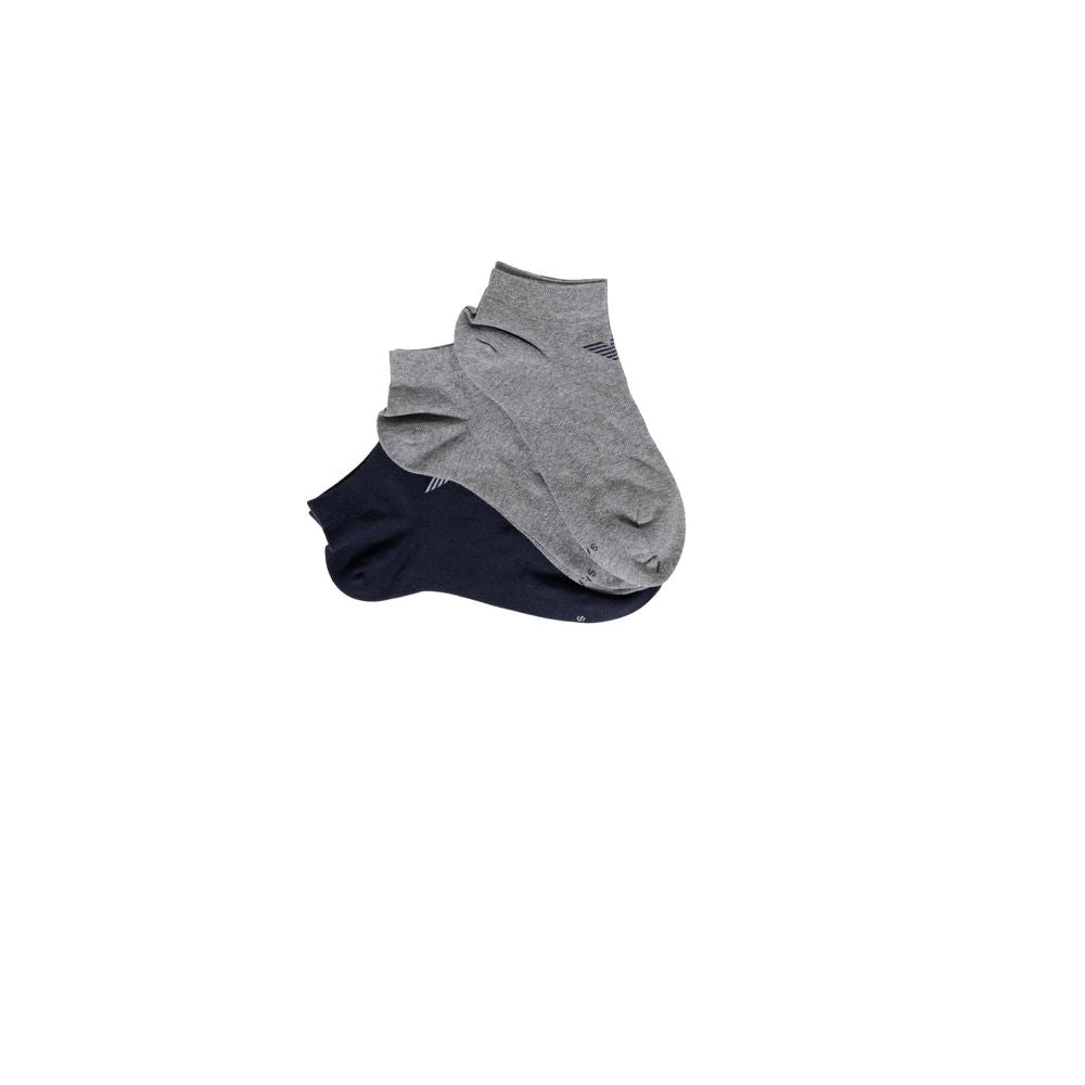 Emporio Armani Underwear Blue Cotton Sock EM-13477800010-S-M
