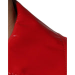 Dolce & Gabbana Red Polyester Button Down Collared Jacket JKT3875-48